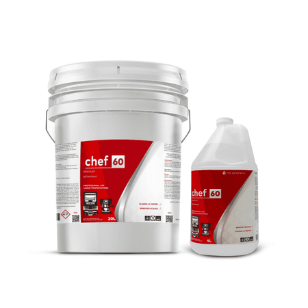 INO CHEF 60 – Descaler, the ultimate solution for removing calcium deposits, scale, and food film from a wide range of surfaces.