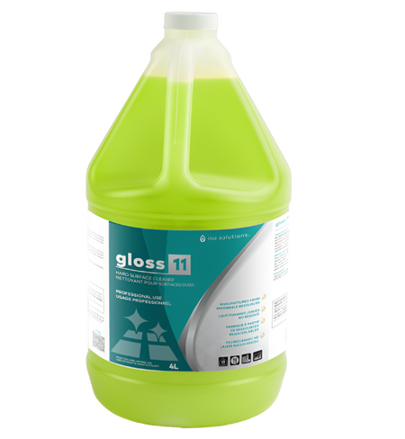 INO GLOSS 11 is an exceptional hard surface ecological cleaner designed for versatile, general-purpose cleaning and deep scrubbing.