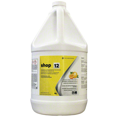 Elevate your cleaning routine with INO SHOP 12, a robust and effective concentrated degreaser infused with natural orange oil.