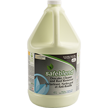 Safeblend Descaler, Cleaner & Rust Remover is designed to efficiently tackle lime, rust, and calcium build-up, as well as water scale and mineral deposits from a variety of hard surfaces.