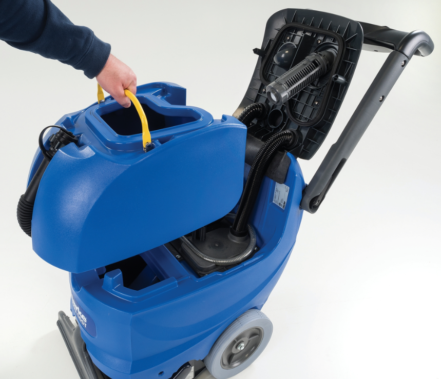 The Clarke EX40™ 16ST self-contained extractor is a reliable and efficient solution for carpet cleaning professionals. Its high capacity, ergonomic design, and advanced features ensure superior performance and ease of use. With Clarke’s commitment to quality and innovation, the EX40™ series helps you achieve outstanding results, making carpet cleaning easier and more effective than ever before.