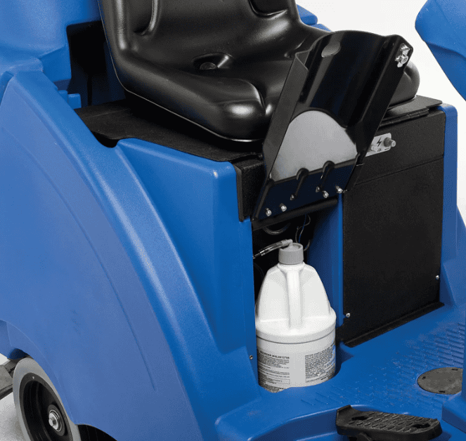 The FOCUS II Rider BOOST offers superior cleaning performance with its powerful motor and advanced technology. Ideal for commercial cleaning applications, this machine guarantees a spotless finish while minimizing water and chemical usage. The FOCUS II Rider BOOST delivers exceptional results with minimal environmental impact.