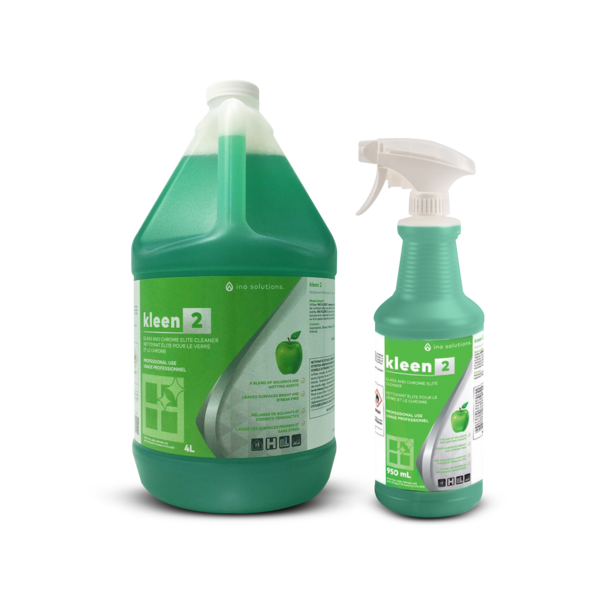 INO KLEEN 2 Glass and Chrome Elite Cleaner is a top-tier cleaning solution designed to tackle the toughest grease and grime on glass and chrome surfaces.