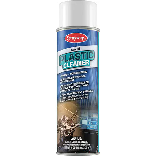 SPRAYWAY 848 Plastic Cleaner, a premium solution designed to meet your cleaning needs. This advanced formula is perfect for a wide range of plastic surfaces including acrylics, polycarbonates, and safety glazing, ensuring a gleaming finish without damage.