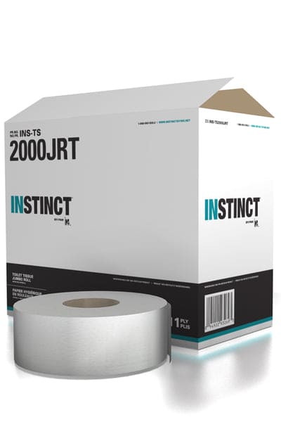 Eco-Friendly Bath Tissue Jumbo Roll 1ply - 2000ft. Crafted from recycled fiber, this biodegradable toilet paper offers both sustainability and durability. With each box containing 8 rolls of 2000 feet, it's a cost-effective choice for any establishment. Add this essential item to your inventory today and make a positive impact on the environment while enjoying superior quality.