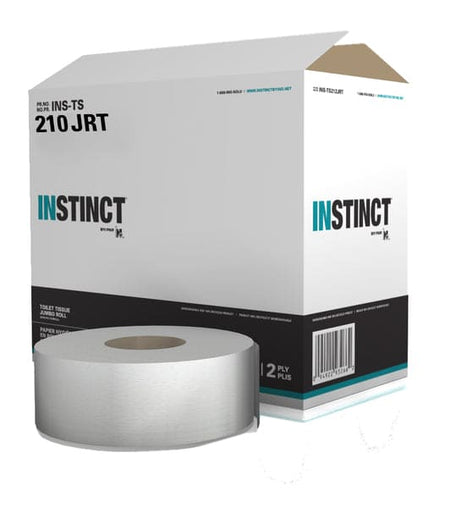 Upgrade your restroom essentials with our eco-friendly 2 Ply Jumbo Roll Toilet Tissue, expertly crafted from biodegradable recycled fiber. Our Improved Formula ensures exceptional softness and durability, providing a superior restroom experience for your patrons. Each box contains 8 rolls, each weighing 10 lbs, making it convenient to stock up and maintain your facility.