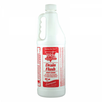 Drain Flush is designed for professional and commercial use, making it an essential addition to your arsenal of janitorial supplies. Its powerful formula guarantees the swift dissolution of blockages, ensuring your drains remain clear and functional. The slightly amber, clear liquid is ready to use and provides a potent solution to even the toughest clogs.